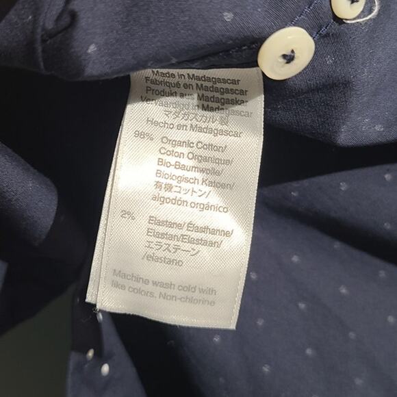 J. Crew Slim Secret Wash Organic Cotton Button Shirt Large - Picture 5 of 5